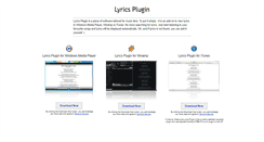 Desktop Screenshot of lyricsplugin.com
